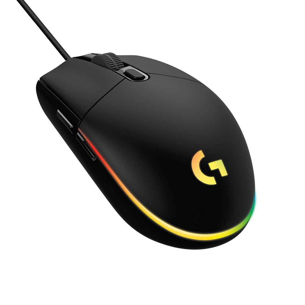 G203 LIGHTSYNC Gaming Mouse, Black