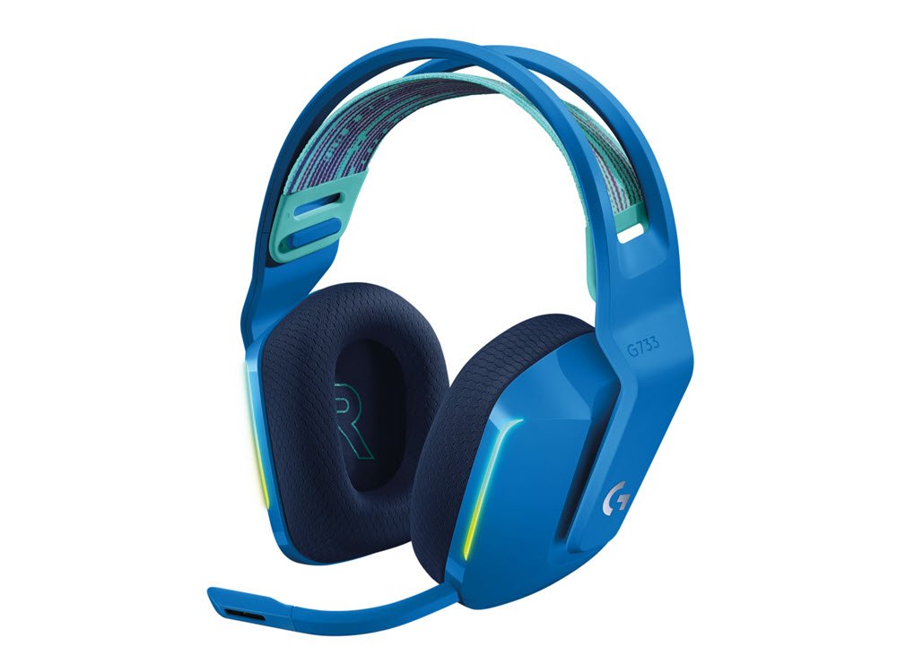 G733 LIGHTSPEED Wireless RGB Gaming Headset, Blue