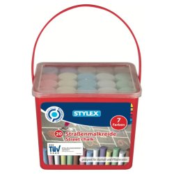 Gadekridt 20stk ass farver