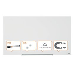 Glastavle Diamond widescreen 45" hvid