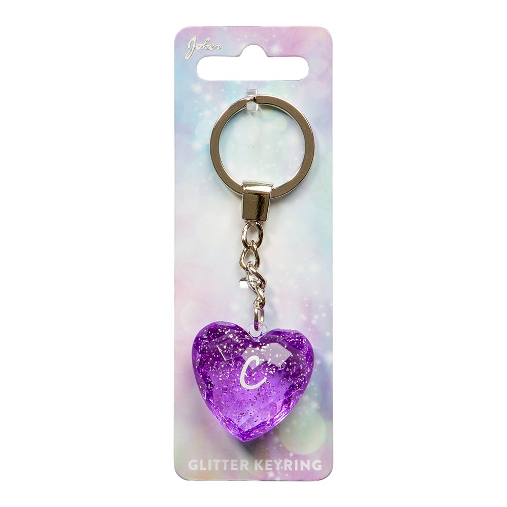 Glitter Heart Nglering C lilla