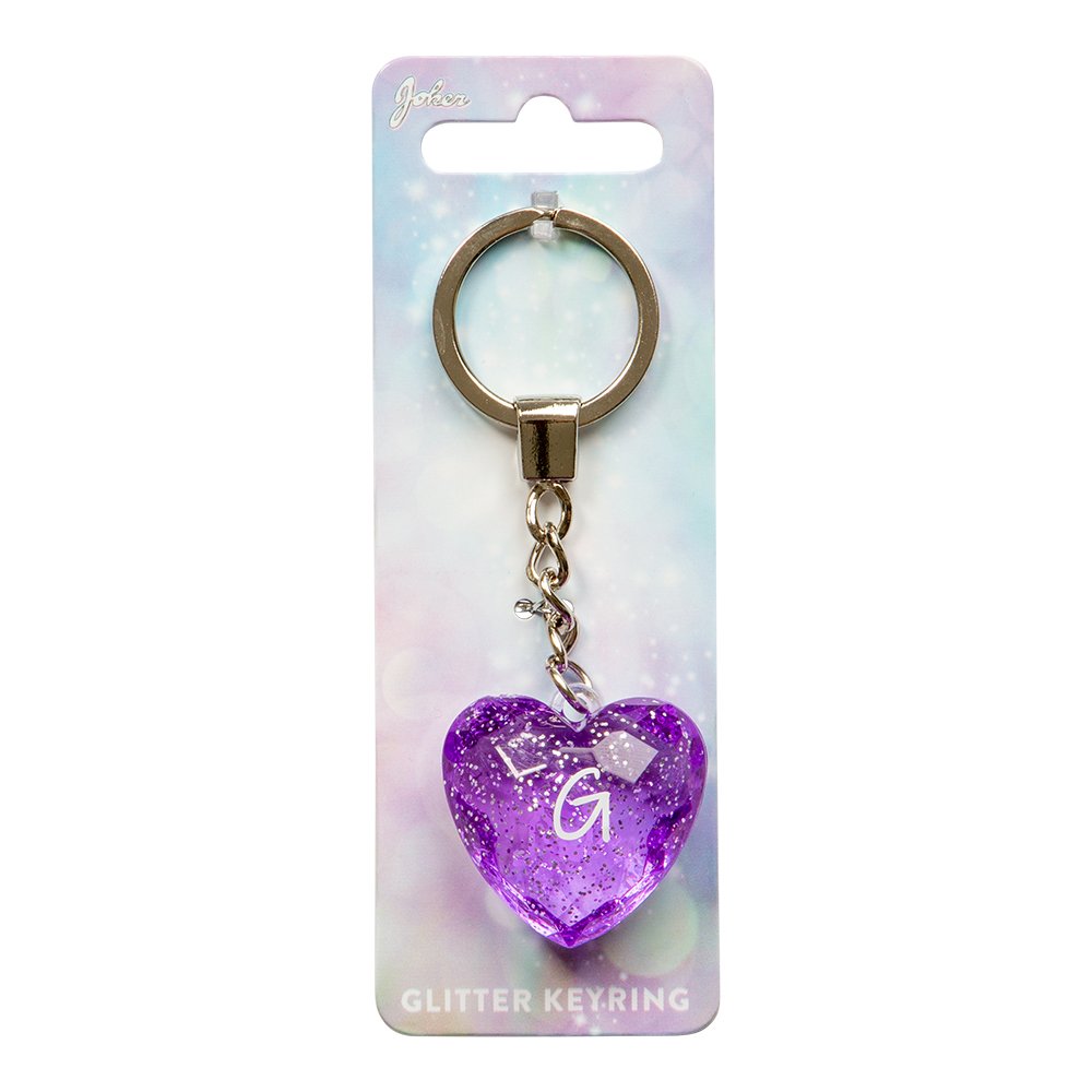 Glitter Heart Nglering G Lilla