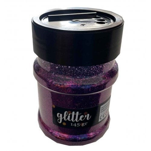 Glitter lilla 145g