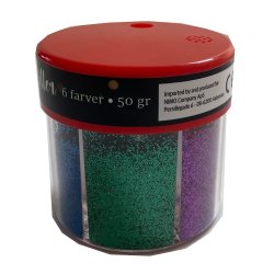 Glitter Mix 6 farver 50g