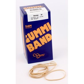 Gummibnd nr. 34  100x3,0mm (500g)