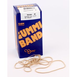 Gummibnd nr. 38  150x3,0mm (500g)