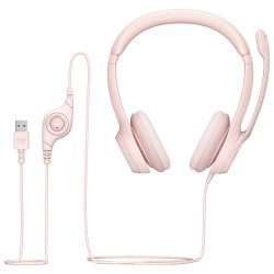 H390 USB Computer Headset, Rose