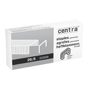 Hfteklamme 26/6 galv. (5000)