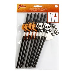 Halloween Sugerr Honeycomb Skelet &amp; Grskar 6stk