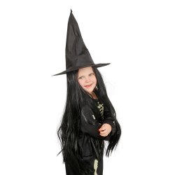 Heksehat Brn sort Nylon