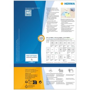 Herma etiket film 210x297 transp mat (80)