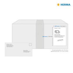 Herma etiket recycled 105x148 hvid (320)