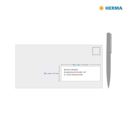 Herma etiket recycled 99,1x38,1 hvid (1120)