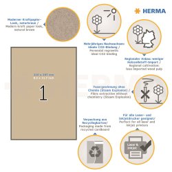 Herma etiket Silphie 210x297 kraftpapir (20)