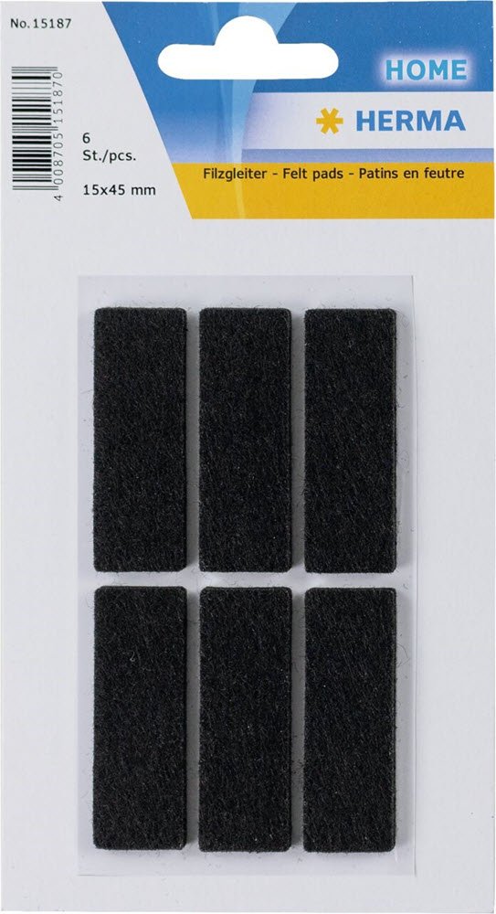 Herma Home filtfdder 45X15mm sort (6)