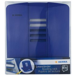 Herma Reading rack metal blue