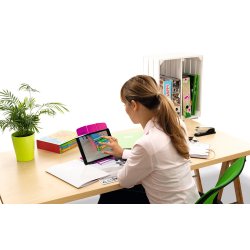 Herma Reading rack metal pink