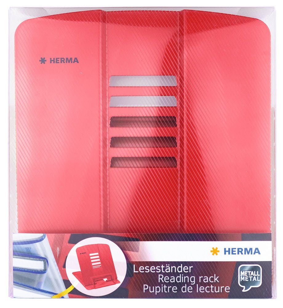 Herma Reading rack metal red