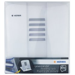 Herma Reading rack metal white