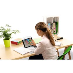 Herma Reading rack metal white