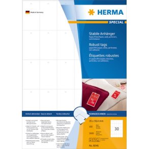 Herma slidstrke papir/folie labels  35x59,4