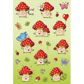 Herma Sticker Svampe