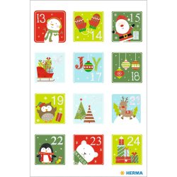 Herma stickers Christmas 1-24 julekalender (2)