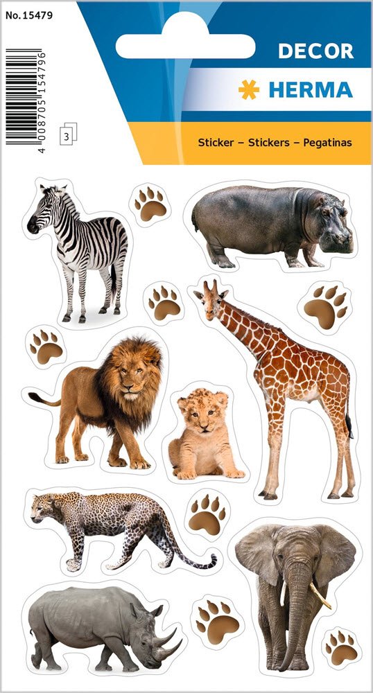 Herma Stickers Decor Afrikas Dyr (3)