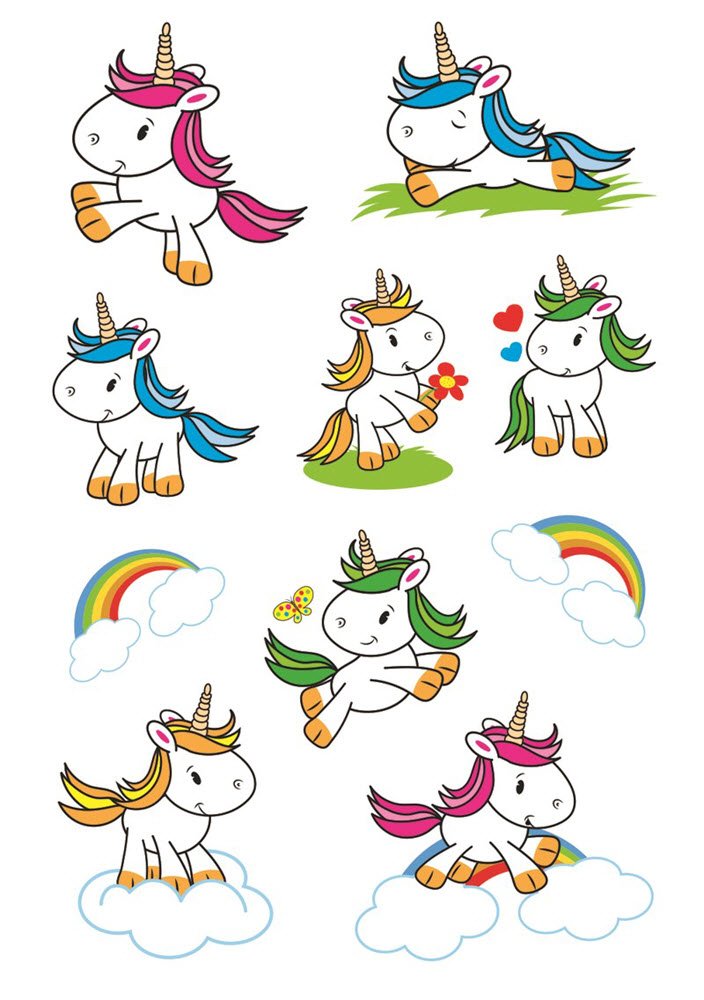 Herma stickers Decor baby enhjrning (2)