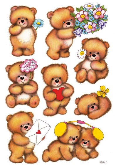 Herma stickers Decor bamsebjrne (3)