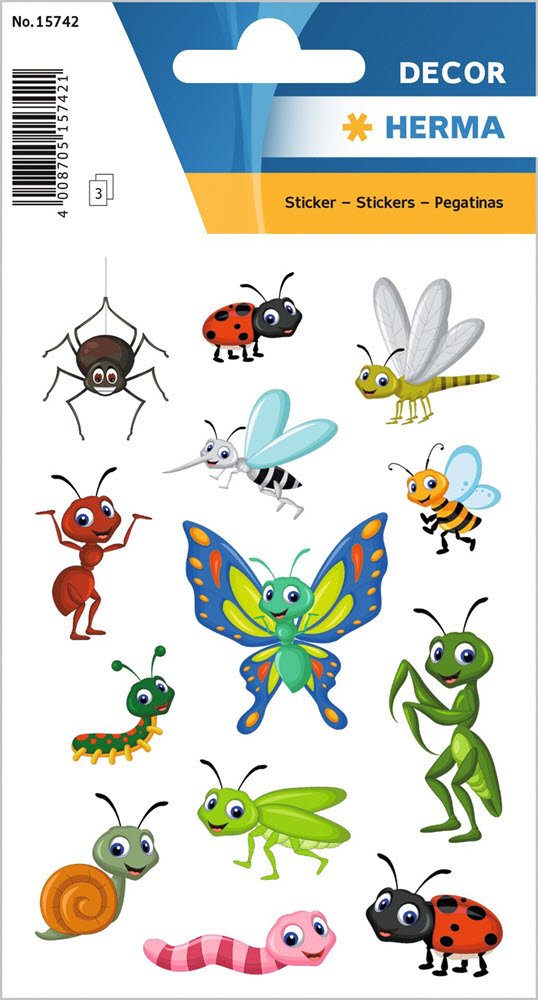 Herma stickers Decor creepy-crawlies (3)