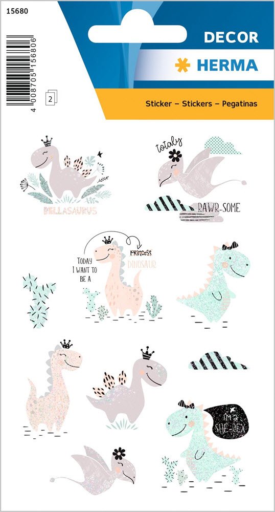 Herma Stickers Decor Dinos Pastel (2)