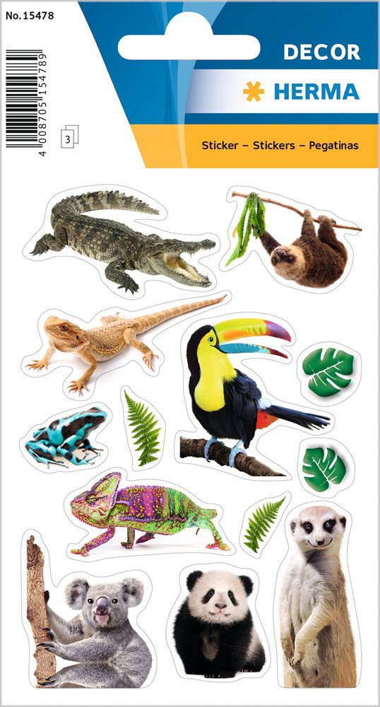Herma Stickers Decor Eksotiske Dyr (3)