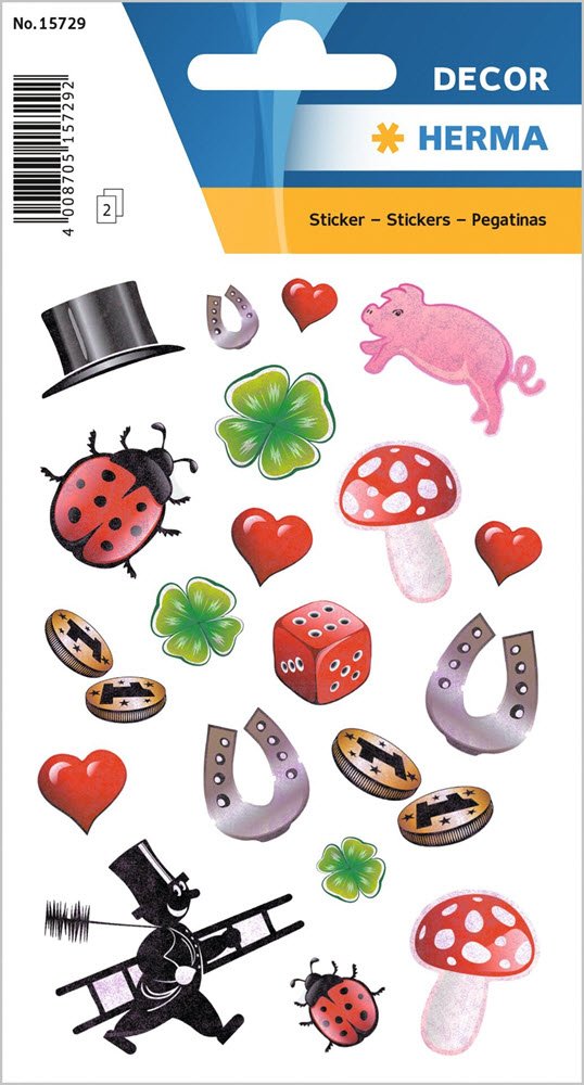 Herma stickers Decor glittery lucky (2)