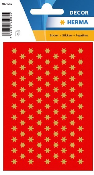 Herma stickers Decor julestjerne 6 guld (3)