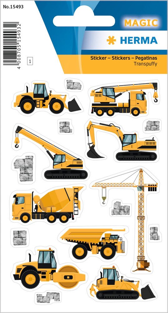 Herma Stickers Decor Kranbiler Transpuffy (1)