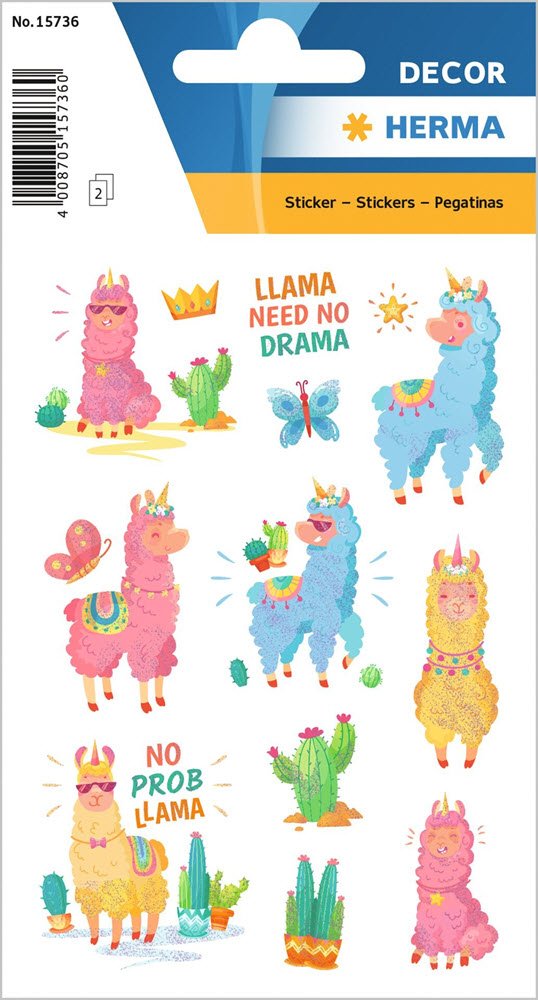 Herma stickers Decor lama