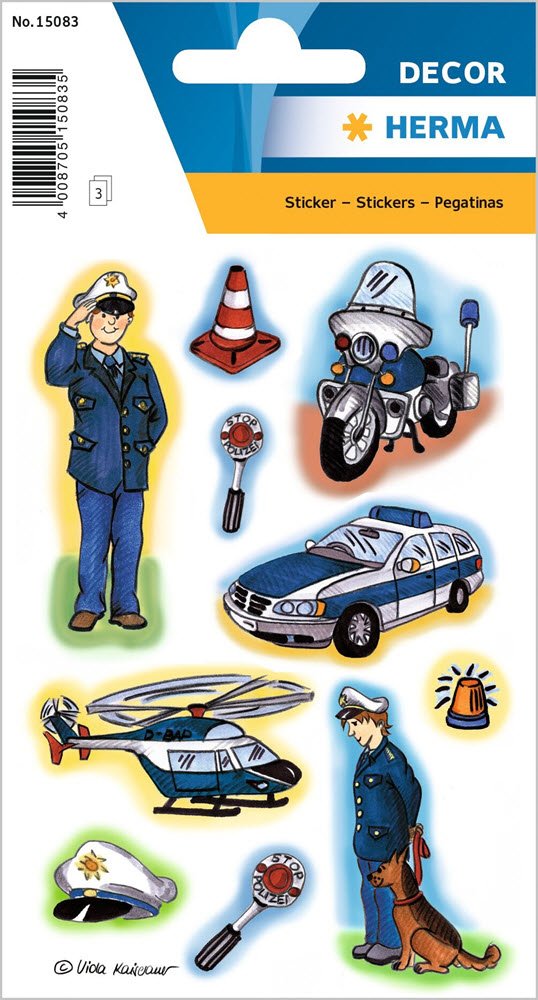 Herma stickers Decor politi (3)