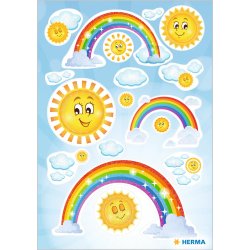 Herma Stickers Decor Regnbue Glitter Folie (1)