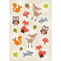 Herma stickers Decor skovens dyr (3)