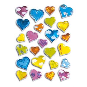 Herma stickers Magic farvede hjerter (1)