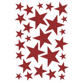 Herma stickers Magic julestjerner rd (1)