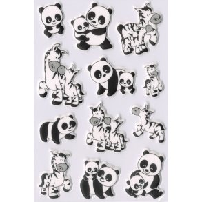 Herma stickers Magic panda/zebra (1)