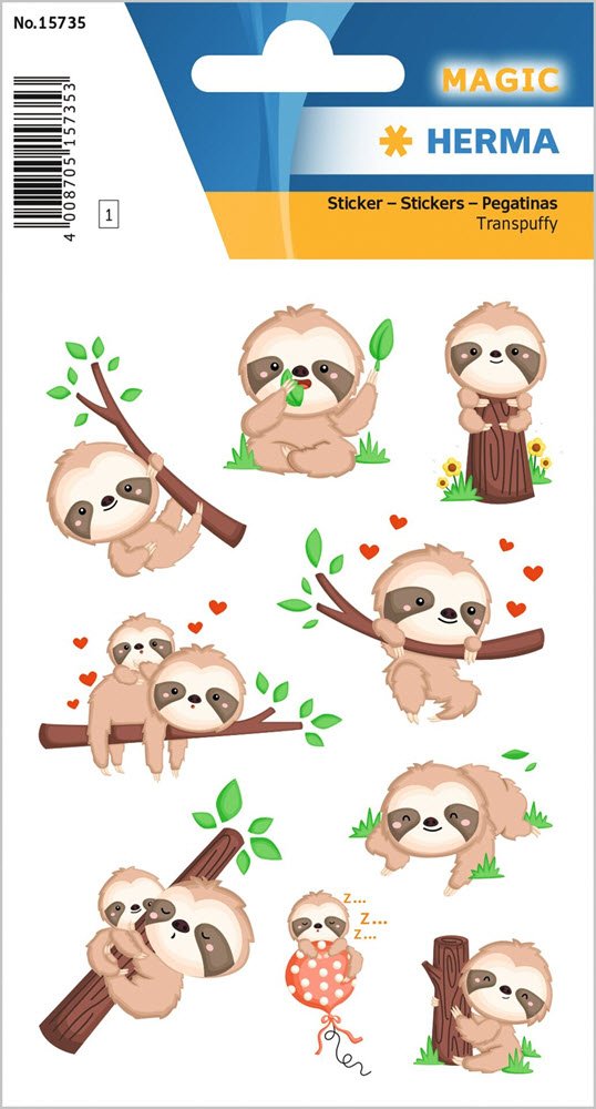 Herma stickers Magic smal sloth (1)