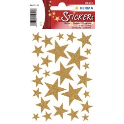Herma stickers Magic stjerner guld (1)