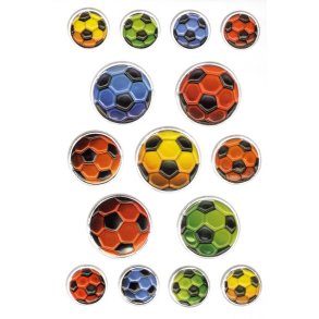 Herma stickers Magic farvede fodbolde (1)