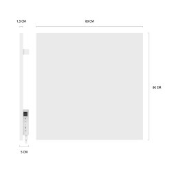 Hombli Smart Infrared Heatpanel 350W, White Metal