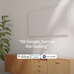Hombli Smart Infrared Heatpanel 700W, White Metal