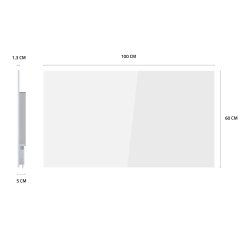 Hombli Smart IR Glass Heatpanel 600W, White