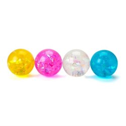 Hoppebold med lys, 4 ass.